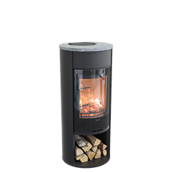 Печь-камин Contura 610G:6 Style, стеклянная дверца, черный M193347 - фото 4765941