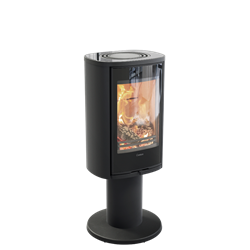 Печь-камин Contura 870G:2 Style, стеклянная дверца, черный M193124 - фото 4766140