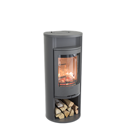 Печь-камин Contura 610:1 Style, чугунная дверца, серый M193332 - фото 4766539