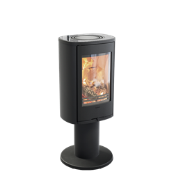 Печь-камин Contura 870:2 Style, чугунная дверца, черный M193121 - фото 4767532