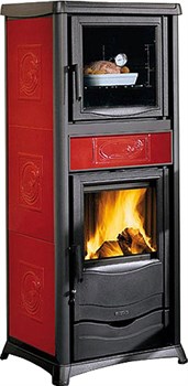 Дровяная печь La Nordica TERMOROSELLA PLUS FORNO DSA 4,0 LIBERTY BORDEAUX (бордовый) M201591 - фото 4767995