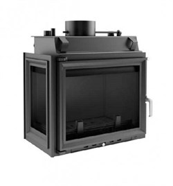 Угловая левая дровяная топка Kratki Maja/PW/BL/12/W(стекло слева) M17591 - фото 4768200