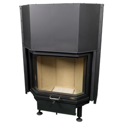 Фронтальная дровяная топка ABX Derby 9 каминная, призматическое стекло, гильотина M232370 - фото 4769115