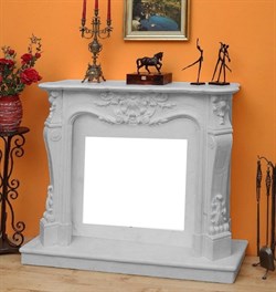 Облицовка для дровяных каминов DeMarco JUNONA Carrara Light M18767 - фото 4770191