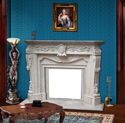 Облицовка для дровяных каминов DeMarco CEZAR Carrara Light M18754 - фото 4770331