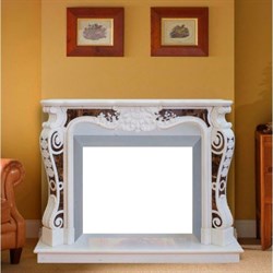 Облицовка для дровяных каминов DeMarco SEMIRAMIDE Crystal White/ Emperador M109256 - фото 4770414