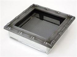 Вентиляционная решетка Kratki 17х17 Диана хром 17DS M111833 - фото 4770737