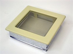 Вентиляционная решетка для камина Kratki 17х17 бежевая 17K M111857 - фото 4770791