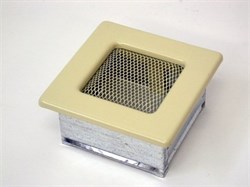 Вентиляционная решетка для камина Kratki 11х11 бежевая 11K M111885 - фото 4770834