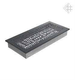 Вентиляционная решетка для камина Kratki 17x37 ABC графитовая 37ABC/G M111444 - фото 4772823
