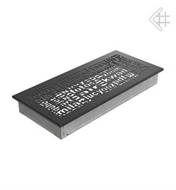 Вентиляционная решетка для камина Kratki 17x37 ABC черная 37ABC/C M111441 - фото 4772835
