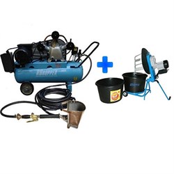 Штукатурная мини-станция Ruhopper EK-1RH+CM 640/100 220V 3 кВт (для стен) 230-114775 - фото 4829924