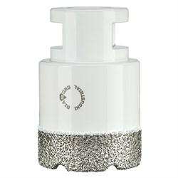 Алмазная коронка Diamond Industrial 45 мм Universal по керамограниту, керамике и камню, вакуумная пайка, M14 167-172734 - фото 4831623