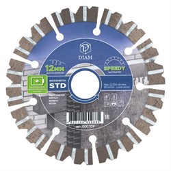 Алмазный диск DIAM Железобетон STD 230x2,6x12x22,2 142-187551 - фото 4836382