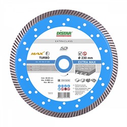 Диск алмазный Distar 1A1R Turbo 232x2,5x12x22,23 Extra Max 142-032113 - фото 4838013