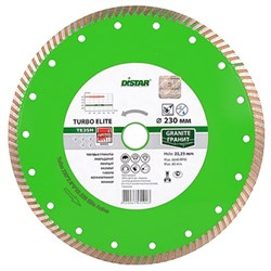 Диск алмазный Distar 1A1R Turbo 230x2,6x9x22,23/F Elite Active 142-032120 - фото 4838017