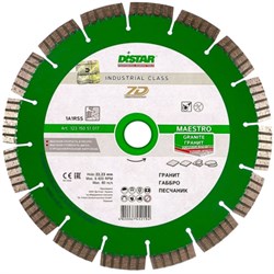 Диск алмазный Distar 1A1RSS/C3-W 230x2,6/1,8x12x22,23-16 Maestro 142-032369 - фото 4838354