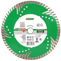 Диск алмазный Distar 1A1R Turbo 125x2,4x10x22,23 z4 Elite Duo 142-032132 - фото 4839650