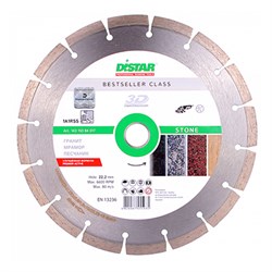 Диск алмазный Distar 1A1RSS/C3-H 125x2,2/1,4x8x22,23-10 Stone 142-032100 - фото 4839690