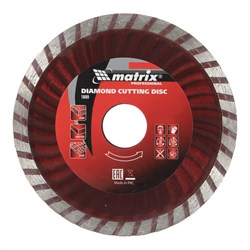 Диск алмазный отрезной MTX Turbo 110 х 20 мм, сухая резка, с переходным кольцом на 16 мм 142-153478 - фото 4839887