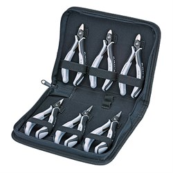 Набор прецизионного KNIPEX ESD инструмента для электроники 6 пр. (в футляре) 344-156823 - фото 4990841