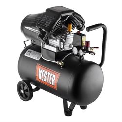 Компрессор WESTER WK2200/50PRO поршневой масляный, 2200 Вт, 330л/мин, 8бар 559-241161 - фото 5239355