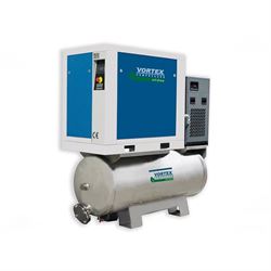 Безмасляный винтовой компрессор с ресивером и осушителем Vortex VOFS TD 11кВт 558-203389 - фото 5247618