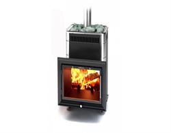 Дровяная печь TMF ПБ Витрувия II Inox БСЭ антрацит НВ d115 M181468 - фото 5343385