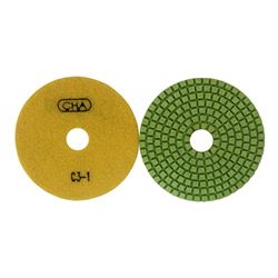 Алмазный гибкий шлифовальный диск CHA C3 50x2,0 №1 мрамор wet желтый 603-088970 - фото 5349477