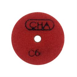 Алмазный гибкий шлифовальный диск CHA C6 50x7,0 №3 гранит wet красный 603-088984 - фото 5349511