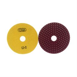 Алмазный гибкий шлифовальный диск CHA C3 125x2,0 №2 мрамор wet желтый 603-088979 - фото 5349695
