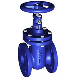 Задвижка клиновая Tecofi V4246 Ду40 Ру16 фланцевая, корпус - ковкий чугун, уплотнение - латунь, Тмакс=150°С, со штурвалом D040-05958 - фото 5363530