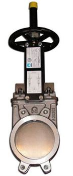 Задвижка шиберная CMO A-01-HW-E Ду65 Ру8 межфланцевая, клин - однодисковый, корпус - чугун, уплотнение - EPDM, со штурвалом D040-03273 - фото 5363934