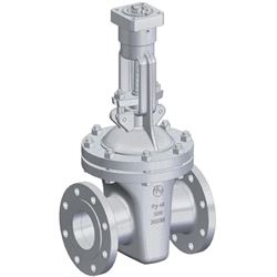 Задвижка клиновая ЧАЗ ЗКЛПЭ-40 30с915нж укороченная Ду100 Ру40 фланцевая, корпус - сталь, уплотнение - ТРГ, под привод D040-06383 - фото 5364513