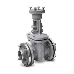 Задвижка клиновая стальная МЗТА ЗКЛ2-25 30лс964нжХЛ Ду80 Ру25 фланцевая, под электропривод D040-04591 - фото 5368340