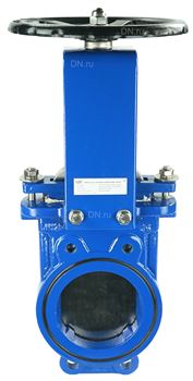 Задвижка шиберная ножевая DN GVKN1331N-2W-Fb-S Ду125 Ру16/10/6 двусторонняя, межфланцевая, клин - однодисковый, шпиндель - невыдвижной, корпус - чугун, уплотнение - NBR, со штурвалом D040-07269 - фото 5369061