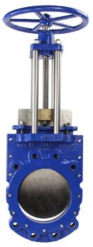 Задвижка шиберная ножевая ABRA KV-01 Ду50 Ру16 двусторонняя, клин - однодисковый, шпиндель - невыдвижной, корпус - чугун, уплотнение - EPDM, со штурвалом D040-02483 - фото 5369115