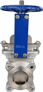 Задвижка шиберная ножевая DN GVKR3232E-1W-Fb-S Ду65 Ру10 межфланцевая, шпиндель - выдвижной, корпус - нержавеющая сталь, уплотнение - EPDM, со штурвалом D040-07628 - фото 5369906