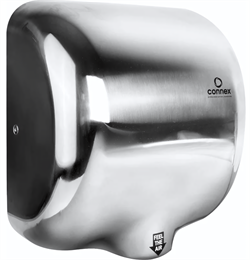 Металлическая сушилка для рук CONNEX HD-1200 CHROMEPLATE AIR TURBO M127038 - фото 5370891