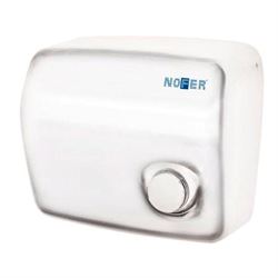 Металлическая сушилка для рук Nofer KAI 1500 W с кнопкой белая (01250.W) M99496 - фото 5371163