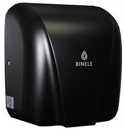 Металлическая сушилка для рук BINELE rSpeed черная M112560 - фото 5371277