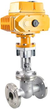 Задвижка клиновая 30нж941нж DN GVWR2434M-2W-F Ду200 Ру16 фланцевая, корпус - нержавеющая сталь 12Х18Н9ТЛ, уплотнение - металл, c ОСТ-фланцеми круглым штоком с электроприводом DN MT-N-030Z-O1-380VAC-У1 380В D040-08178 - фото 5373532