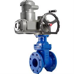 Задвижка клиновая Гранар KR12-040 Ду40 Ру16 с обрезиненным клином, с электроприводом SA07.6, 380 В D040-06973 - фото 5373543