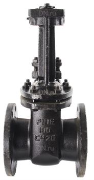 Задвижка двухдисковая ЛАЗ 30ч906бр Ду50 Ру10 чугунная с выдвижным шпинделем под привод D040-00288 - фото 5374276