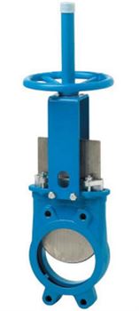 Задвижка шиберная ножевая Orbinox EX-01 Ду80 Ру10 фланцевая, клин - однодисковый, корпус - чугун, уплотнение - металл, со штурвалом D040-02832 - фото 5374829