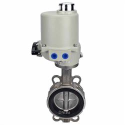 Затвор дисковый поворотный DN 316L-316L-EPDM Ду40 Ру16, корпус - нержавеющая сталь, диск - нержавеющая сталь, уплотнение - EPDM, с электроприводом ГЗ-ОФ-25/5,5К 220 В D050-01370 - фото 5395845