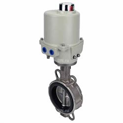 Затвор дисковый поворотный DN WBV3131N-2W-Fb Ду50 Ру16, нержавеющая сталь 304, уплотнение - NBR, с четвертьоборотным электроприводом ГЗ-ОФ-45/11-К 220В D050-40932 - фото 5395877