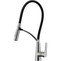 Смеситель для кухни BelBagno с гибким изливом, двухрежимный, нержавеющая сталь, исполнение сатин, BB-LAM36-IN T0060052 - фото 5408007