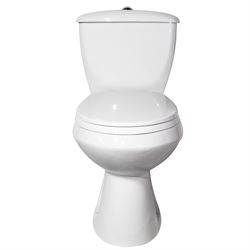 Унитаз компакт ОСКОЛЬСКАЯ КЕРАМИКА Элисса белый У Стандарт (моно), боковой подвод, сиденье полипропилен, 43301130302 T0062330 - фото 5433025