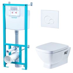 Комплект унитаз с инсталляцией Santek Нео 1WH302463 T0024693 - фото 5438199